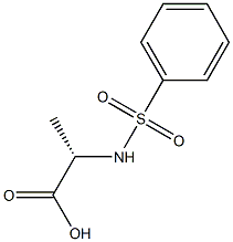 N-(phenylsulfonyl)alanine Struktur