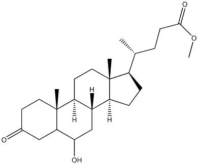 3-oxo-6-hydroxycholanoic acid methyl ester Struktur