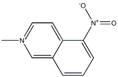 2-methyl-5-nitroisoquinolinium Struktur