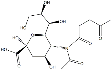 N-levulinoylsialic acid Struktur