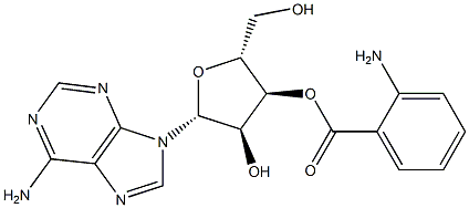 3'-O-anthraniloyladenosine Struktur