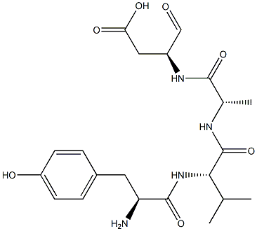 tyrosyl-valyl-alanyl-aspartal Struktur