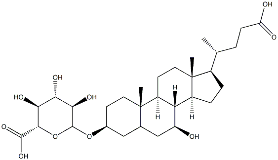 ursodeoxycholic acid-3-O-glucuronide Struktur