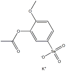 POTASSIUM3-ACETOXY-4-METHOXYBENZOLSELENONATE Struktur