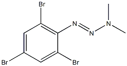 1-(2,4,6-TRIBROMOPHENYL)-3,3-DIMETHYLTRIAZENE Struktur