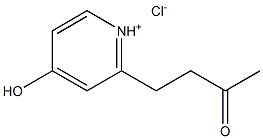 4-hydroxy-4-pyridinium-2-ylbutan-2-one chloride Struktur