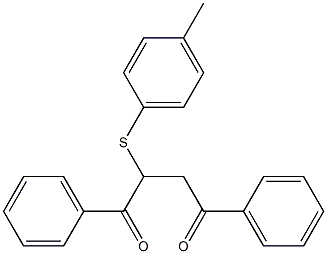 2-[(4-methylphenyl)sulfanyl]-1,4-diphenyl-1,4-butanedione Struktur