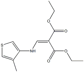 diethyl 2-{[(4-methyl-3-thienyl)amino]methylidene}malonate Struktur