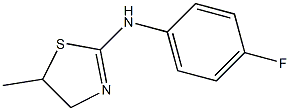 N2-(4-fluorophenyl)-5-methyl-4,5-dihydro-1,3-thiazol-2-amine Struktur