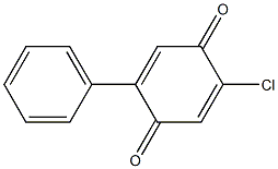 2-chloro-5-phenylbenzo-1,4-quinone Struktur