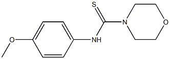 N4-(4-methoxyphenyl)morpholine-4-carbothioamide Struktur