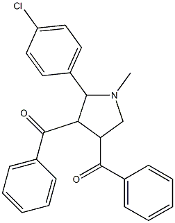 [4-benzoyl-5-(4-chlorophenyl)-1-methyltetrahydro-1H-pyrrol-3-yl](phenyl)methanone Struktur