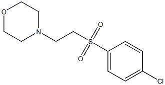 4-{2-[(4-chlorophenyl)sulfonyl]ethyl}morpholine Struktur