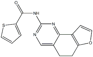 N-(5,6-dihydrofuro[2,3-h]quinazolin-2-yl)-2-thiophenecarboxamide Struktur