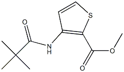 methyl 3-[(2,2-dimethylpropanoyl)amino]-2-thiophenecarboxylate Struktur