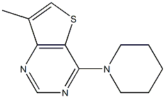 7-methyl-4-piperidinothieno[3,2-d]pyrimidine Struktur