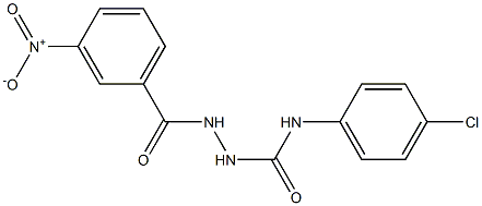 N1-(4-chlorophenyl)-2-(3-nitrobenzoyl)hydrazine-1-carboxamide Struktur