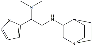 (2-{1-azabicyclo[2.2.2]octan-3-ylamino}-1-(thiophen-2-yl)ethyl)dimethylamine Struktur