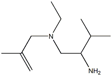 (2-amino-3-methylbutyl)(ethyl)(2-methylprop-2-en-1-yl)amine Struktur