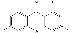 (2-bromo-4-fluorophenyl)(2,4-difluorophenyl)methanamine Struktur