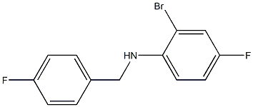 (2-bromo-4-fluorophenyl)(4-fluorophenyl)methylamine Struktur