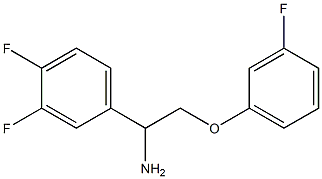 1-(3,4-difluorophenyl)-2-(3-fluorophenoxy)ethanamine Struktur