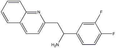 1-(3,4-difluorophenyl)-2-(quinolin-2-yl)ethan-1-amine Struktur