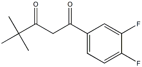 1-(3,4-difluorophenyl)-4,4-dimethylpentane-1,3-dione Struktur