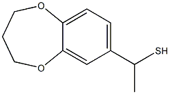 1-(3,4-dihydro-2H-1,5-benzodioxepin-7-yl)ethane-1-thiol Struktur