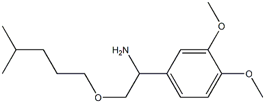 1-(3,4-dimethoxyphenyl)-2-[(4-methylpentyl)oxy]ethan-1-amine Struktur