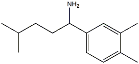 1-(3,4-dimethylphenyl)-4-methylpentan-1-amine Struktur