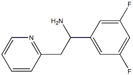 1-(3,5-difluorophenyl)-2-(pyridin-2-yl)ethan-1-amine Struktur