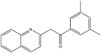 1-(3,5-dimethylphenyl)-2-(quinolin-2-yl)ethan-1-one Struktur