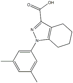 1-(3,5-dimethylphenyl)-4,5,6,7-tetrahydro-1H-indazole-3-carboxylic acid Struktur