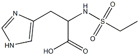 2-[(ethylsulfonyl)amino]-3-(1H-imidazol-4-yl)propanoic acid Struktur