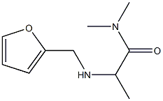 2-[(furan-2-ylmethyl)amino]-N,N-dimethylpropanamide Struktur