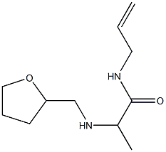 2-[(oxolan-2-ylmethyl)amino]-N-(prop-2-en-1-yl)propanamide Struktur