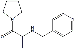 2-[(pyridin-4-ylmethyl)amino]-1-(pyrrolidin-1-yl)propan-1-one Struktur