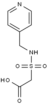 2-[(pyridin-4-ylmethyl)sulfamoyl]acetic acid Struktur