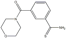 3-(morpholin-4-ylcarbonyl)benzenecarbothioamide Struktur