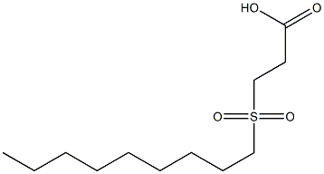 3-(nonane-1-sulfonyl)propanoic acid Struktur