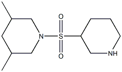 3,5-dimethyl-1-(piperidin-3-ylsulfonyl)piperidine Struktur