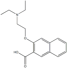 3-[2-(diethylamino)ethoxy]naphthalene-2-carboxylic acid Struktur