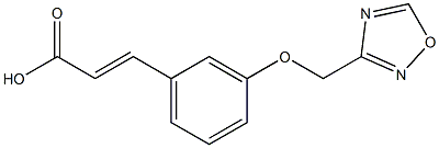 3-[3-(1,2,4-oxadiazol-3-ylmethoxy)phenyl]prop-2-enoic acid Struktur