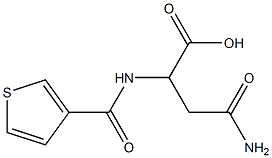 4-amino-4-oxo-2-[(thien-3-ylcarbonyl)amino]butanoic acid Struktur