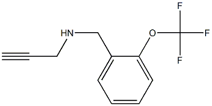 prop-2-yn-1-yl({[2-(trifluoromethoxy)phenyl]methyl})amine Struktur