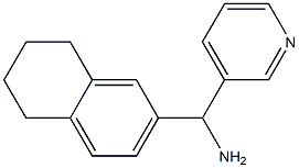 pyridin-3-yl(5,6,7,8-tetrahydronaphthalen-2-yl)methanamine Struktur