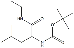 tert-butyl 1-[(ethylamino)carbonyl]-3-methylbutylcarbamate Struktur