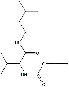 tert-butyl 2-methyl-1-{[(3-methylbutyl)amino]carbonyl}propylcarbamate Struktur