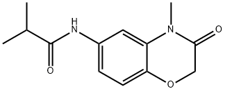 Propanamide,  N-(3,4-dihydro-4-methyl-3-oxo-2H-1,4-benzoxazin-6-yl)-2-methyl- Struktur